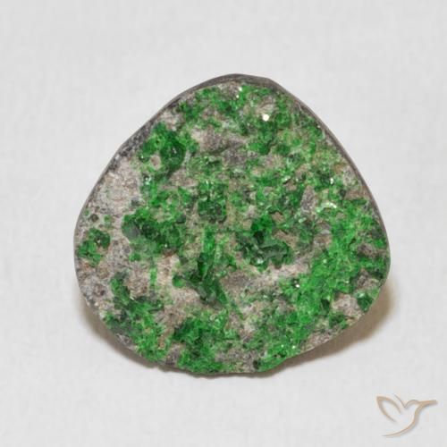 9.44ct Натуральный Deep Earthy Green Уваровит Гранат Друзи, причудливая, Непрозрачный
