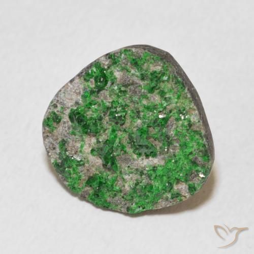 9.44 карата, натуральный Deep Earthy Green Уваровит Гранат Друзи, причудливая, Непрозрачный