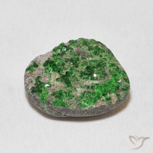 9.44 карата, натуральный Deep Earthy Green Уваровит Гранат Друзи, причудливая, Непрозрачный