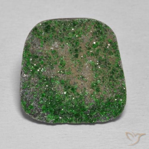 14.90ct Натуральный Темно-зеленый Уваровит Гранат Друзи, причудливая, Непрозрачный