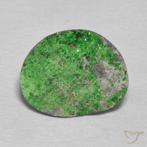 9.94ct Натуральный Средний зеленый Уваровит Гранат Друзи, причудливая, Непрозрачный