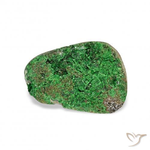 4.97 карата, натуральный Deep Earthy Green Уваровит Гранат Друзи, причудливая, Непрозрачный