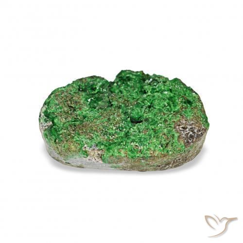 4.97 карата, натуральный Deep Earthy Green Уваровит Гранат Друзи, причудливая, Непрозрачный