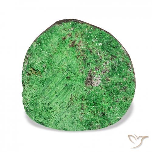 17.46ct Deep Earthy Green Уваровит Гранат Друзи, причудливая, Непрозрачный