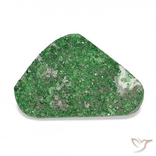 19.53ct Deep Earthy Green Уваровит Гранат Друзи, причудливая, Непрозрачный
