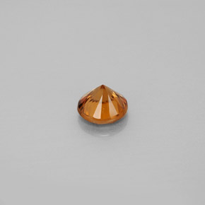 Натуральный оранжевый циркон 1,02 карата огранка круг, чистота VS