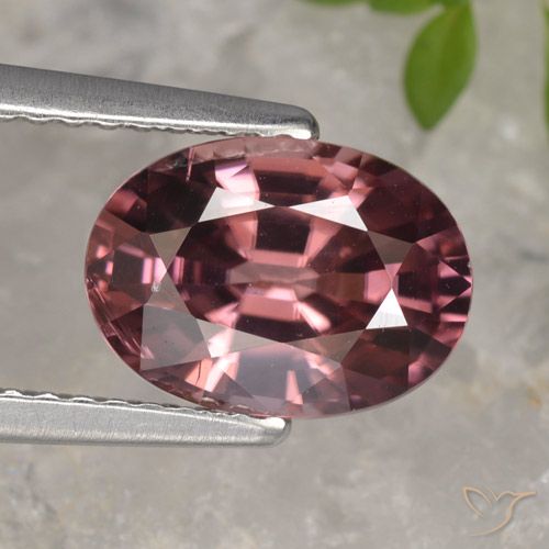 2.96ct Натуральный Темно-красный Циркон, Овал, VVS-VS