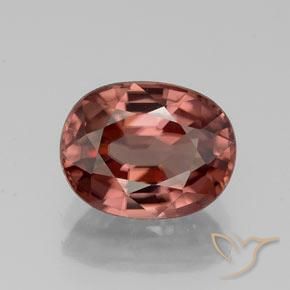 3.06ct Натуральный Красное вино Циркон, Овал, Чистота VVS