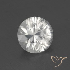 1.65ct Натуральный Белый Циркон, Круглый, VVS-VS