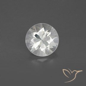 1.64ct Натуральный Белый Циркон, Круглый, Чистота VS