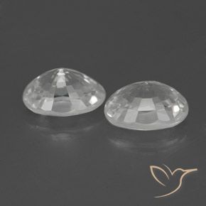 2.83 карата, натуральный Белый Циркон, Овал, VVS-VS