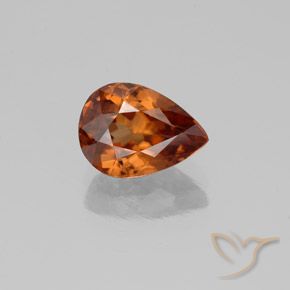 2.10ct Натуральный Средний апельсин Циркон, Форма груши, Чистота VS