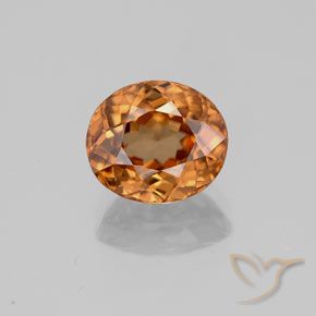 2.34ct Натуральный Средний апельсин Циркон, Овал, VVS-VS