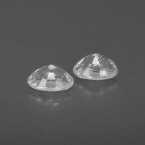 1.67 карата, натуральный Белый Циркон, Овал, Чистота VVS