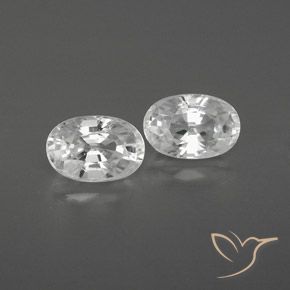 1.66ctw Натуральный Белый Циркон, Овал, Чистота VVS