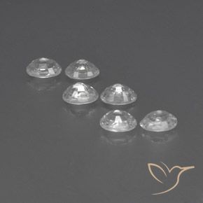 4.99 карата, натуральный Белый Циркон, Овал, VVS-VS