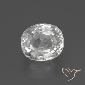 2.76ct Натуральный Белый Циркон, Овал, Чистота VS