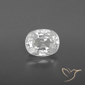 3.05ct Натуральный Белый Циркон, Овал, VVS-VS