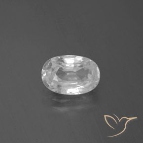 2.75ct Натуральный Белый Циркон, Овал, Чистота VVS