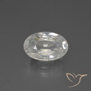2.88ct Натуральный Теплый белый Циркон, Овал, Чистота VVS