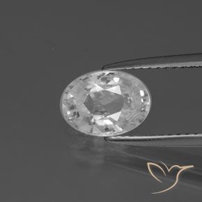 2.38ct Натуральный Белый Циркон, Овал, Чистота VVS