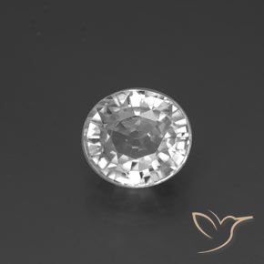 2.84ct Натуральный Белый Циркон, Овал, Чистота VVS