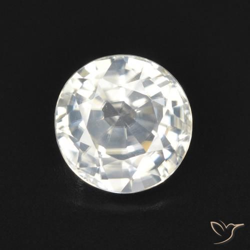 2.05ct Натуральный Теплый белый Циркон, Круглый, Чистота VVS