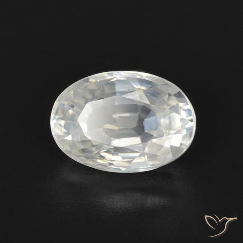 2.72ct Натуральный Теплый белый Циркон, Овал, Чистота VVS