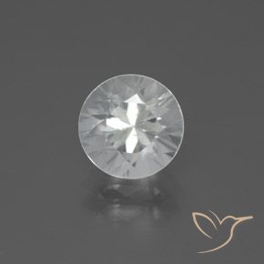 2.42ct Натуральный Белый Циркон, Круглый, VVS-VS