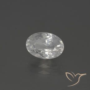 2.22ct Натуральный Теплый белый Циркон, Овал, Чистота VVS