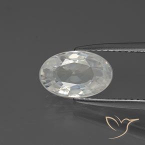 2.36ct Натуральный Теплый белый Циркон, Овал, Чистота VVS