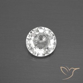 1.79ct Натуральный Белый Циркон, Круглый, Чистота VVS