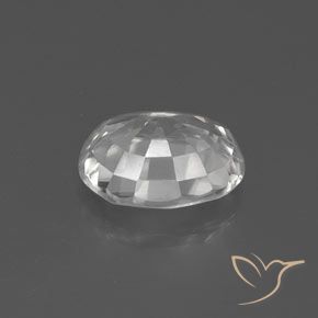 2.92 карата, натуральный Белый Циркон, Овал, Чистота VVS