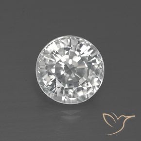 2.53ct Натуральный Белый Циркон, Круглый, VVS-VS