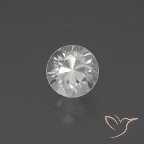 2.63ct Натуральный Белый Циркон, Круглый, VVS-VS
