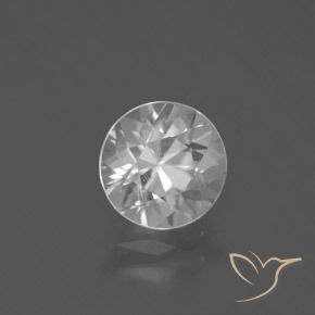 2.26ct Натуральный Белый Циркон, Круглый, VVS-VS
