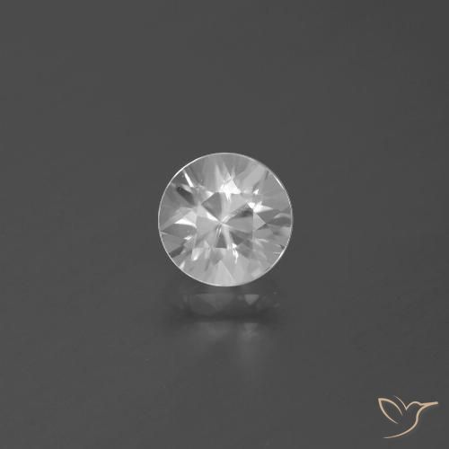 1.64ct Натуральный Белый Циркон, Круглый, Чистота VVS
