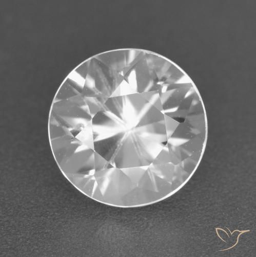 2.12ct Натуральный Белый Циркон, Круглый, Чистота VS