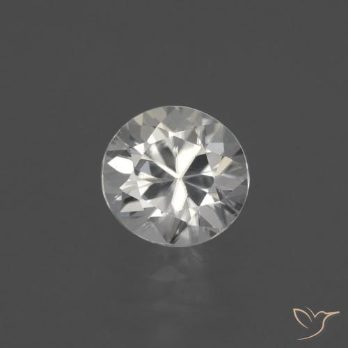 1.82ct Натуральный Теплый белый Циркон, Круглый, VVS-VS