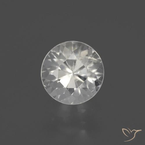 2.14ct Натуральный Теплый белый Циркон, Круглый, Чистота VS