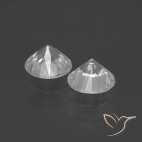 2.92 карата, натуральный Теплый белый Циркон, Круглый, VVS-VS