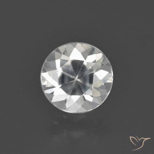 1.89ct Натуральный Теплый белый Циркон, Круглый, VVS-VS