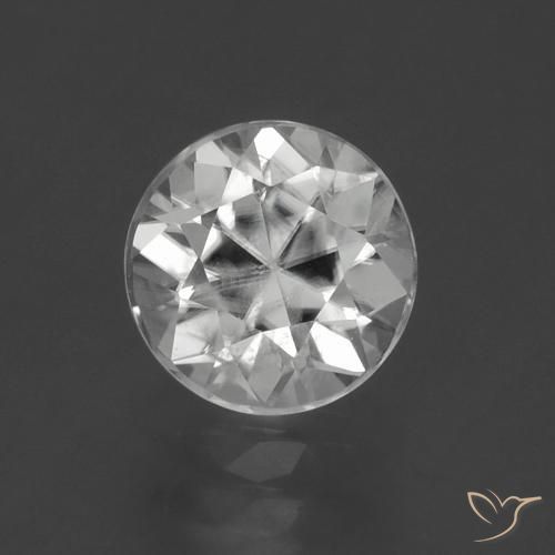 2.06ct Натуральный Белый Циркон, Круглый, Чистота VS