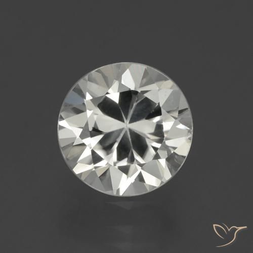 1.87ct Натуральный Теплый белый Циркон, Круглый, VVS-VS