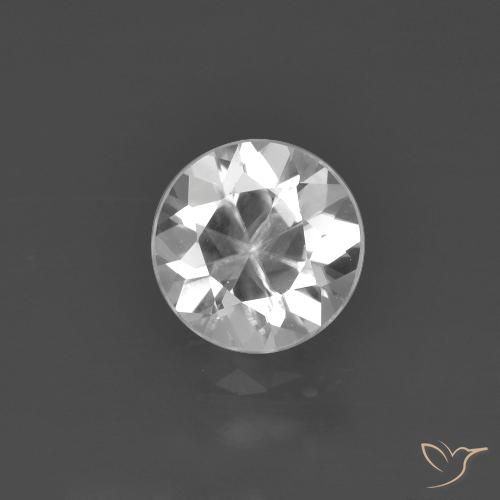 1.42ct Натуральный Белый Циркон, Круглый, Чистота VS