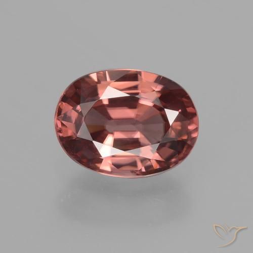 2.74ct Натуральный Красное вино Циркон, Овал, Чистота VS