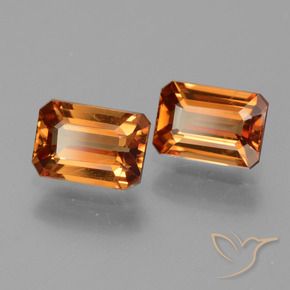 2.94 карата, натуральный Коричневато-оранжевый Циркон, Октагон / Изумрудная Огранка, VVS-VS