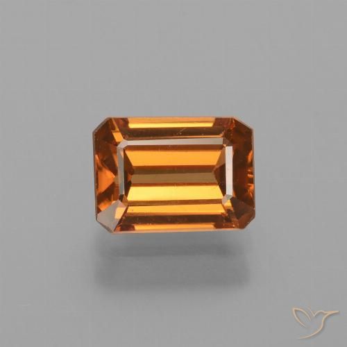 1.79ct Натуральный Коричневато-оранжевый Циркон, Изумрудная огранка, Чистота VS