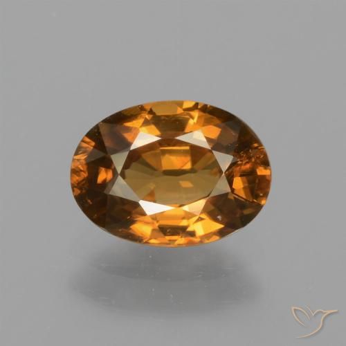 1.83ct Натуральный Земля Оранжевый Циркон, Овал, Чистота VS