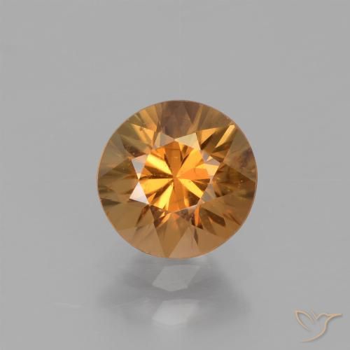 1.68ct Натуральный Средний апельсин Циркон, Круглый, Чистота VS
